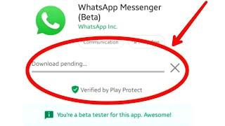 WhatsApp Download Pending Problem Solve In Play Store