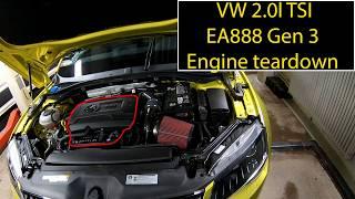EA888 Gen3 VW 2.0L TSI Engine Teardown & Failure Analysis – Complete Disassembly!