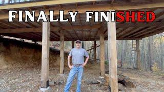 #87 WOODSHED BUILD:  ON FAST PLAY!  #firewood #woodstove #chainsaw #sawmill