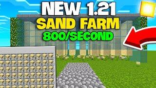 INSANE NEW Gravity Sand Farm Minecraft Bedrock 1.21 (FASTEST)