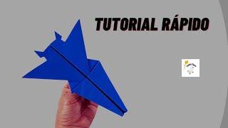 Tutorial Rápido: Avião de Papel que faz curva perfeita – Aviãozinho que faz curva: Facil e Rápido!