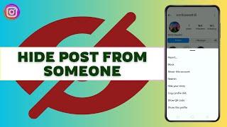 How to Hide Instagram Post From Someone I Net Nimble
