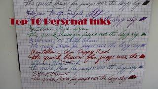 My Personal Top 10 Fountain Pen Inks