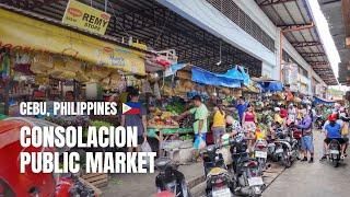  [4K] One of the Busiest Markets in Cebu, Philippines | Consolacion Public Market | Walking Tour