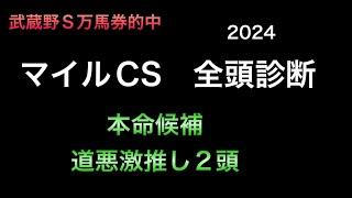 【競馬予想】　マイルチャンピオンシップ　2024  全頭診断　事前予想