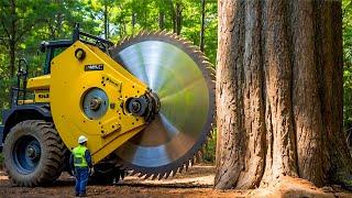 Extreme Dangerous Fastest Big Chainsaw Cutting Tree Machines | Monster Stump Removal Excavator #69