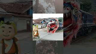 Bocil Lagi Asik Joget Ditabrak Kereta Api Monster Doraemon #shorts