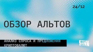 Скам альты. Когда разворот? 24/12  Часть 2 Обзор биткоина и альты. Кластерный анализ Resonance