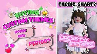 Viewers pick my CUSTOM THEMES in *DRESS TO IMPRESS* (ROBLOX)