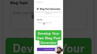 AI Writes a Blog in Seconds!  Watch This! #aidevelopment #aipowered #buildwithai