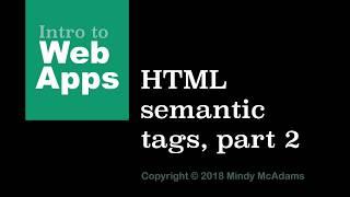 08 HTML semantic elements (2) - Lists