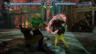 Marvel SoulCalibur Round 2 Rogue vs Sandman