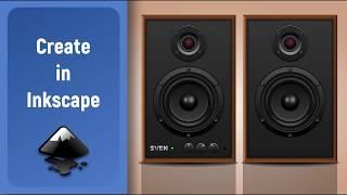 Speed Art Inkscape: Speaker system SVEN