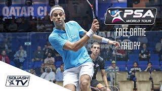 BEST SQUASH GAME EVER?! - Free Game Friday - ElShorbagy v Farag - Qatar 2017