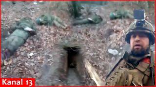 “Corpses are everywhere, everyone’s dead" - Russian soldier shows their destroyed position