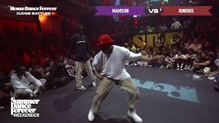 Mamson vs Junious JUDGE BATTLE House Dance Forever | Summer Dance Forever Weekender 2025