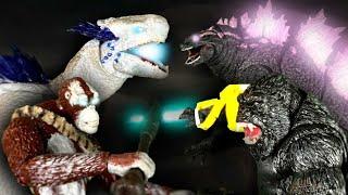 GODZILLA X KONG: The New Empire | HOLLOW EARTH FIGHT | STOP MOTION