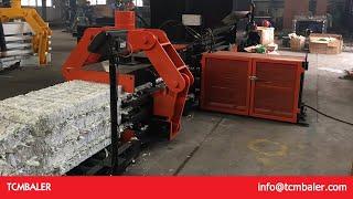 tcm baler- chopped shredder paper cardbox baling press baler compactor poland slovakia slovene