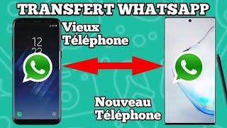 Comment transférer whatsapp d'un téléphone à un autre téléphone sans perdre les données.