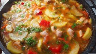 ДЕЖУРНОЕ БЛЮДО ДЛЯ ПОХУДЕНИЯ. Вкусный РЕЦЕПТ ПП. Шулюм с овощами и курицей. С КБЖУ.