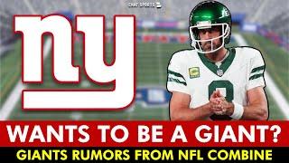 Aaron Rodgers WANTS TO BE A GIANT? | New York Giants Rumors from NFL Combine