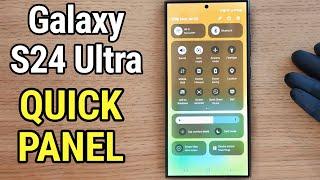 How to Add & Replace Icons in the Quick Panel on Samsung Galaxy S24 Ultra #s24ultra