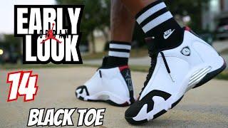 THE BEST JORDAN 14 EVER? 2024 JORDAN 14 BLACK TOE EARLY LOOK ON FEET & SIZING TIPS DON'T SLEEP!