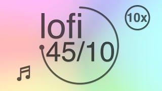 45/10 - Pomodoro - 45 minute timer with 10 minute breaks - lofi - Muted Pastel Colors