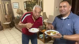 Neetu frying Kachorie in Mama Lou kitchen