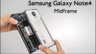 How to separate Note 4 scratched middle frame - disassemble & assemble tutorial?