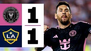 LIONEL MESSI STUNNING EQUALIZER LEAVE FANS SPEECHLESS | LA Galaxy vs Inter Miami 1-1 | Highlights