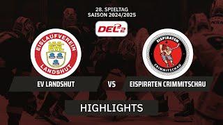 DEL2: EV Landshut vs. Eispiraten Crimmitschau I Highlights - 28. Spieltag | SDTV Eishockey