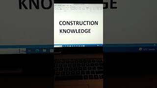 Construction Knowledge (Lecture 04) | Tech Khan