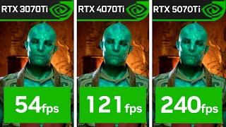 RTX 5070 Ti vs  4070 Ti vs 3070 Ti vs 5080 vs 5090 | Performance Comparison