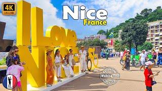  NICE Walking Tour: Explore Côte d'Azur's French Riviera Beauty in 4k-60fps  with Captions