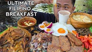 ULTIMATE FILIPINO BREAKFAST | OUTDOOR COOKING | MUKBANG PHILIPPINES