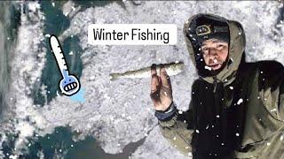 Fishing in the -5 deep freeze ! Winter fishing littlehampton Episode 1