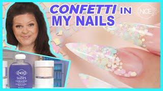 Sculpting Confetti into My Nails