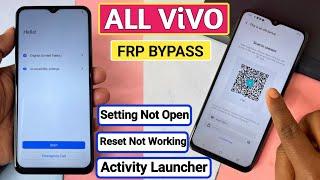 ViVO FRP 2025 Setting Not Open️All Vivo Frp Bypass Android 12-13-14 | Activity Launcher Setup Fail