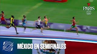 Jesús Tonatiú López de México avanza a la semifinal de Atletismo 800 m | Juegos Olímpicos París 2024