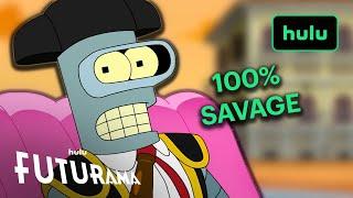 Futurama | Bender Being a Savage for 15 Minutes | Hulu