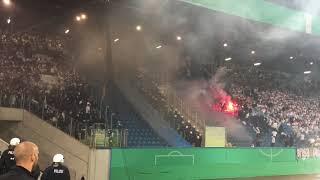 Hansa Rostock - Hertha BSC 14.08.2017 Pyro