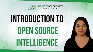 Introduction to Open Source Intelligence (OSINT)