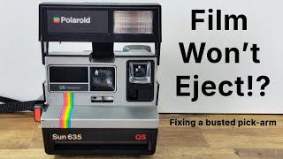 Film Won't Eject? Fixing a Polaroid 600 pick arm.