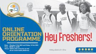 University of Limpopo 2023 Online Orientation for First-Time Entering Students