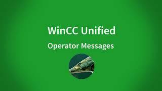 WinCC Unified V16: How do you create user-defined operator messages