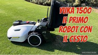 Mammotion Yuka 1500 - robot satellitare con il cesto di raccolta