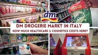 How Much Cosmetics and Healthcare Costs in Italy - DM DROGERIE MARKT Milan