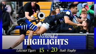  Match Highlights: Leicester Tigers v Bath Rugby | Round 2