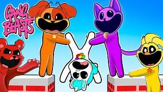 GANG BEASTS INSANO com TODOS os ANIMAIS SMILING CRITTERS ! Estevão, Milla e Milly #soporcausa